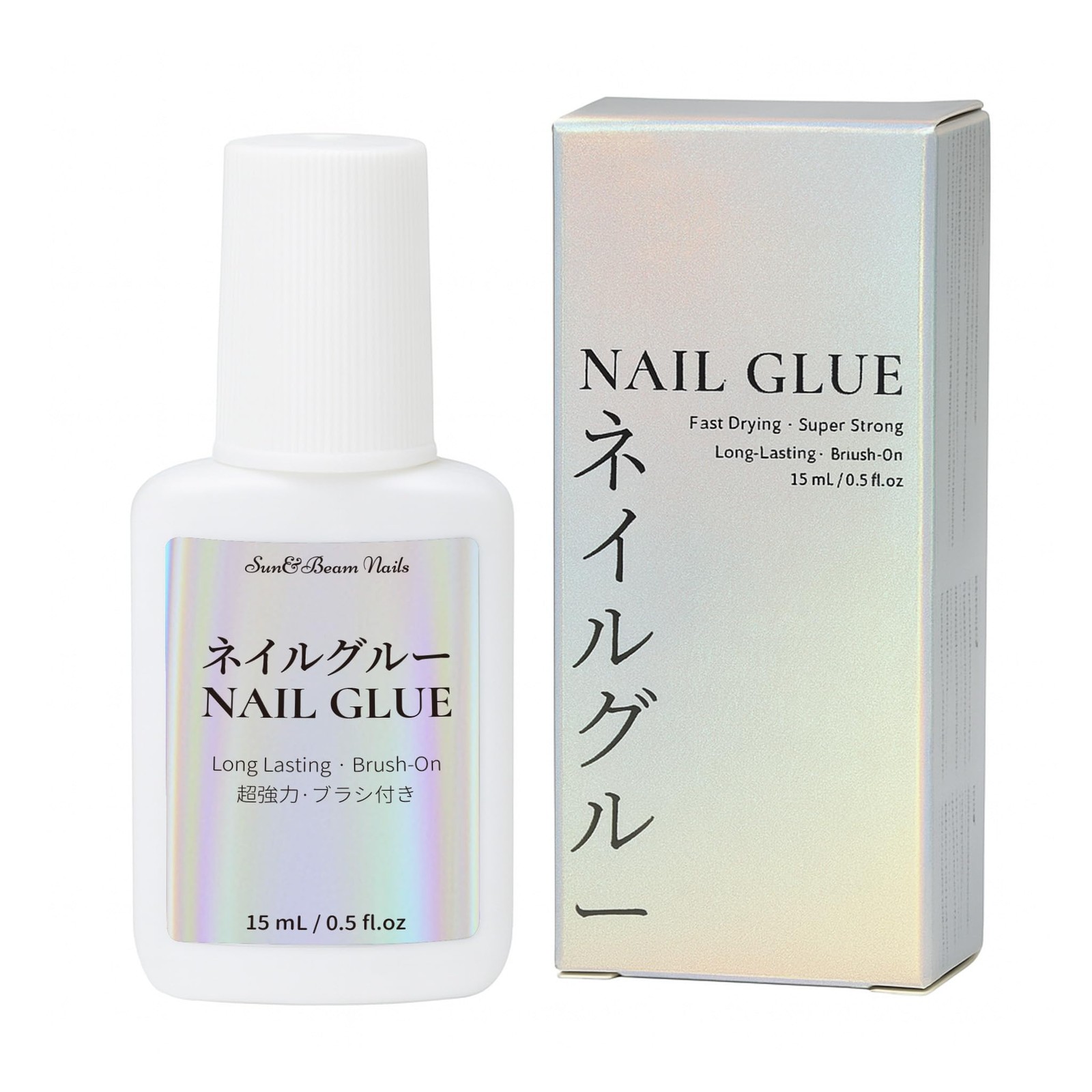 Nail Glue 15mL with Brush – Fast Drying, Ultra Strong, Waterproof, Gentle on …