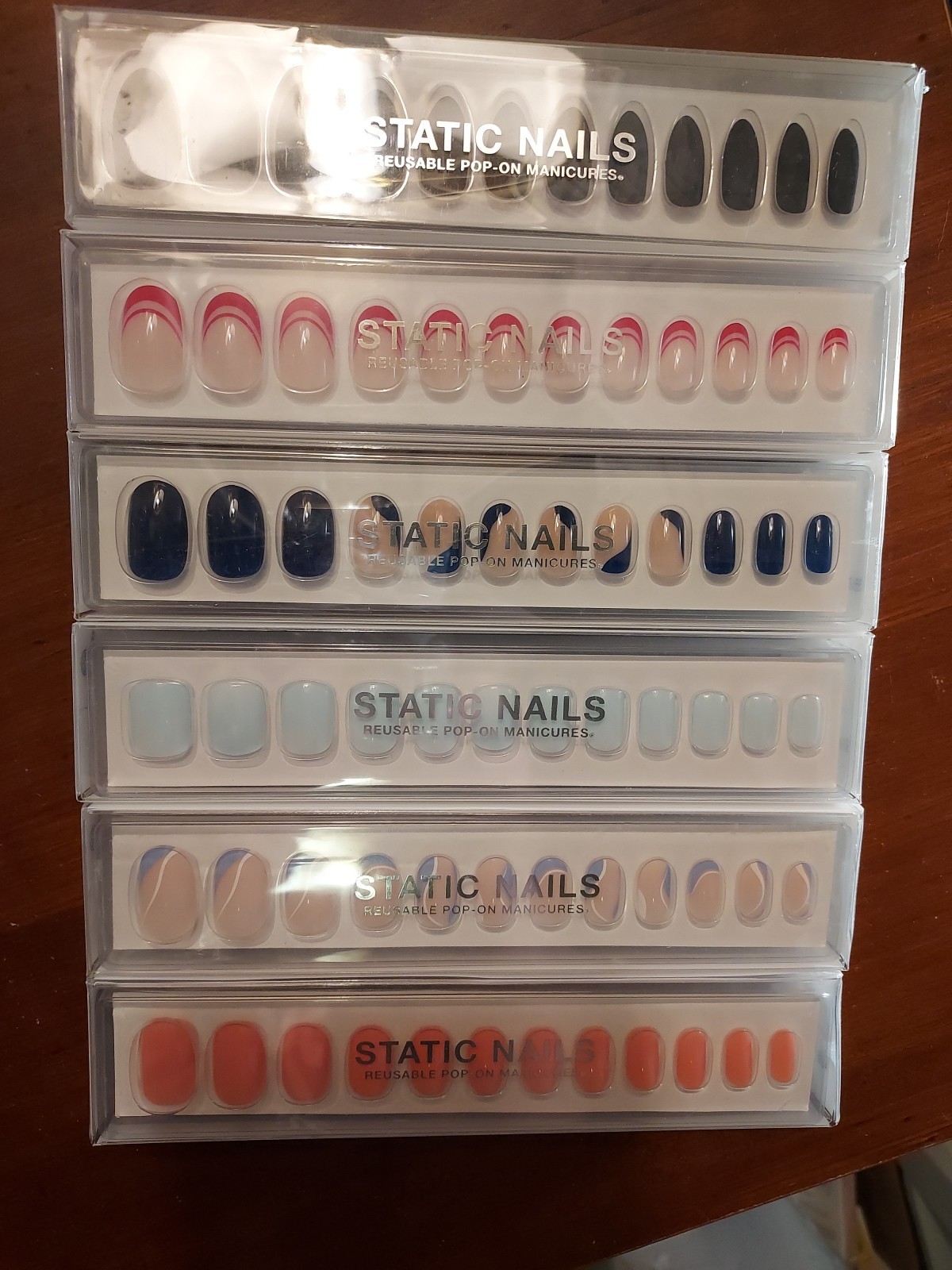 Static Nails Reusable Pop On Manicure -Pick Color- New in Box