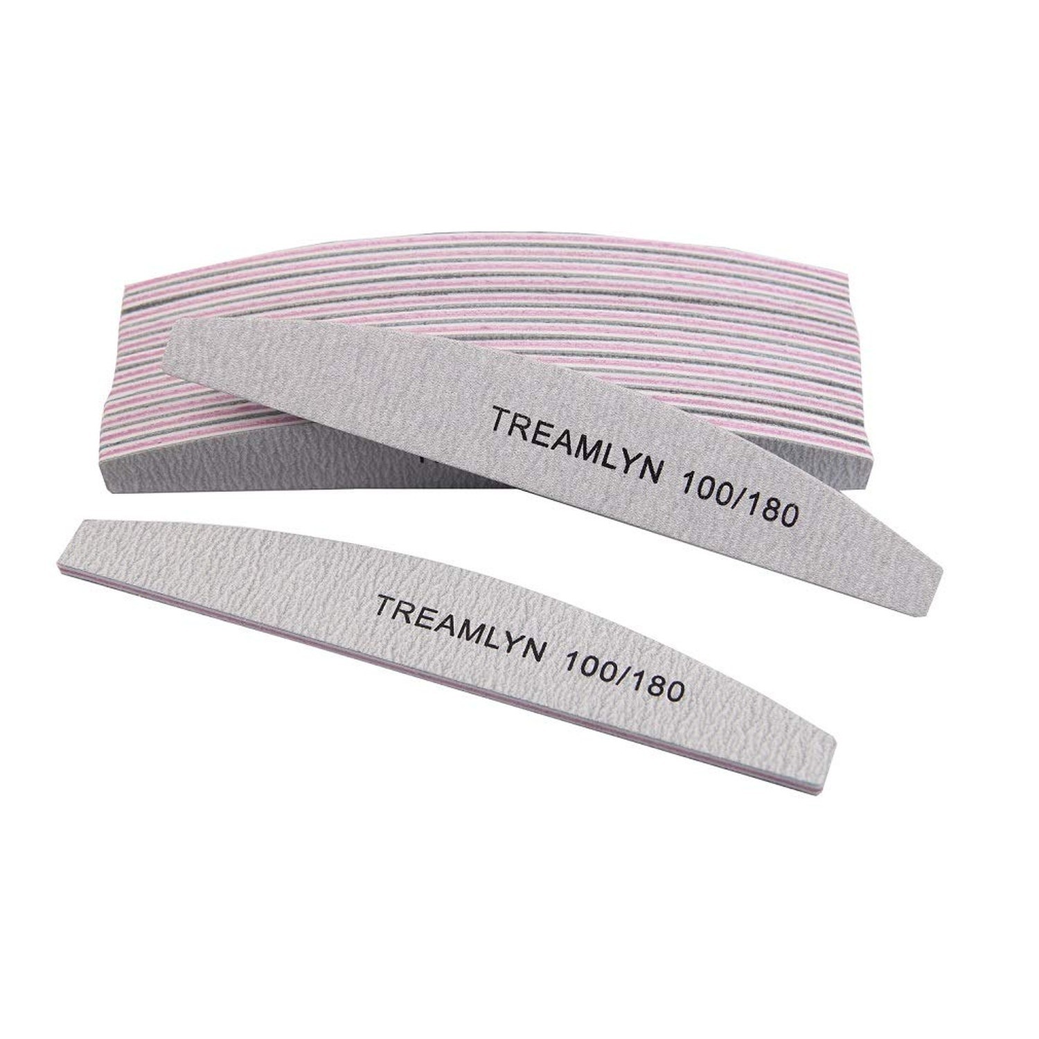 10 Pcs Rough Nail File 100/180 Grit, Heavy Duty Nail Files for Acrylic/Natura…
