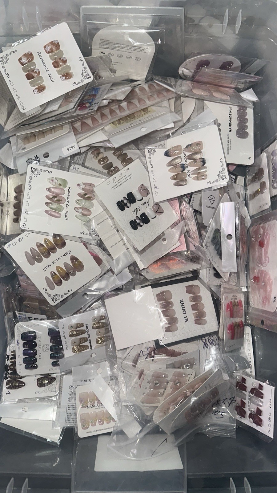 Mystery Box Of Press On Nails Random Selection Size Medium MULTIPLE Pairs!!!