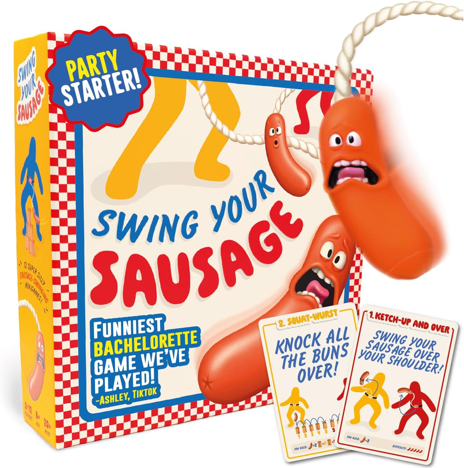 Swing Your Sausage – Fun Family Party Games for Groups – Indoor Games for Adults