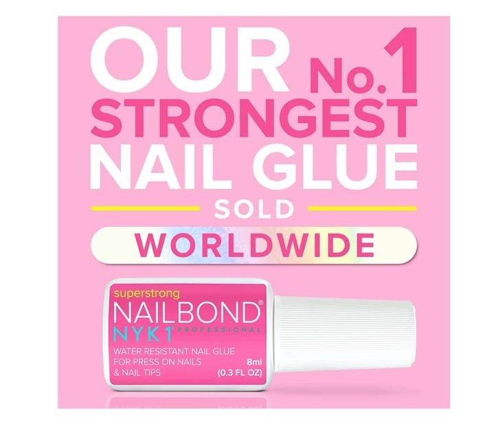 Super Strong Nail Glue for Press on Nails, Nail Tips & Acrylic Nails (8Ml) NYK1