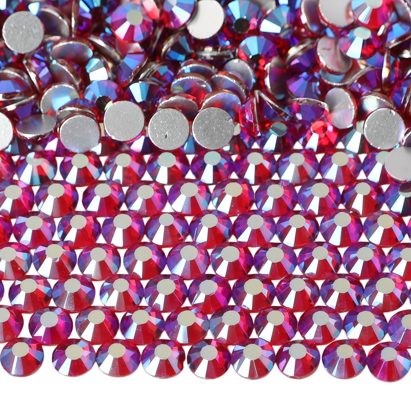 Diamonland Flatback Glass Crystal Rhinestones Rounds Gems for Bedazzling Nail…