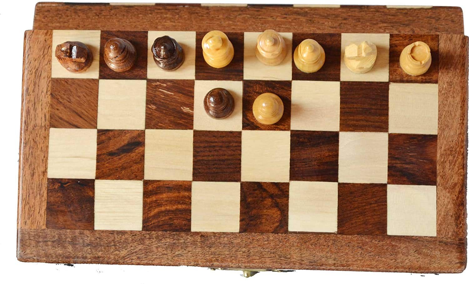 ChessBazar Magnetic Travel Pocket Chess Set – Staunton 7 inches x 7
