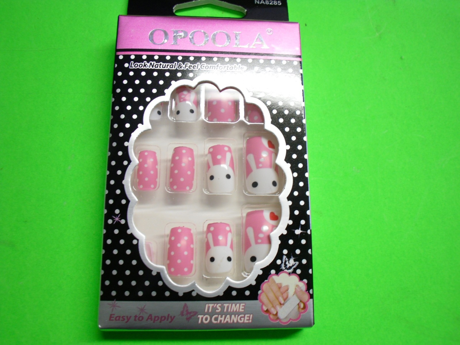 New ! 12 PK False Nail Art Manicure Fashion Easy to Apply Feel Comfortable