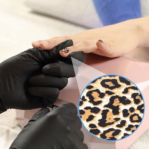 10 Pcs Print Leopard Nail Art Transfer Stickers, Leopard-print 1 (10 Sheets)