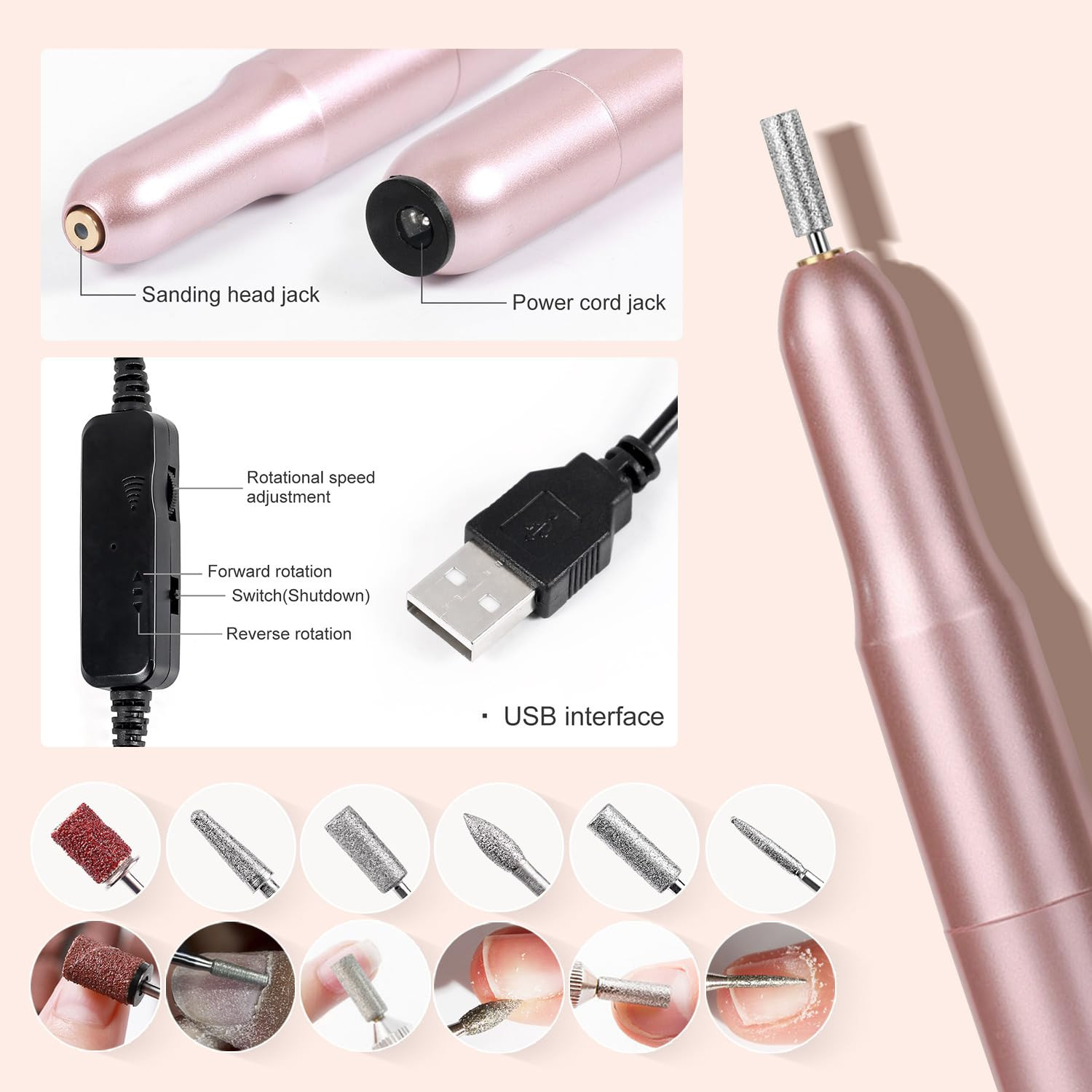 Acrylic Nail Kit Starter Set Acrylic Powder with Nail Drill U V Light Profession