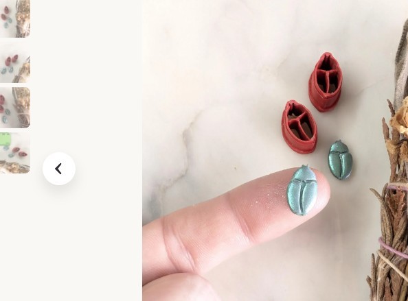 een Shiny Oval Short Press-On Nails Set, Pre-Designed Nature Nail Art