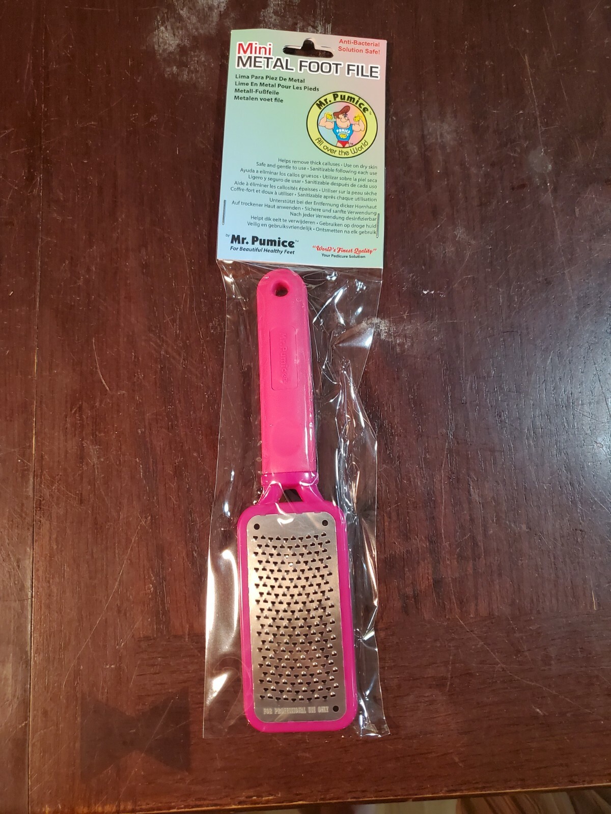 (!) Mr. Pumice Mini Metal Foot File – Pedicure Solution – PINK