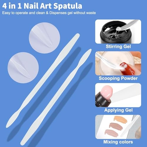 150 Pcs Pre-etched Squoval Toe Finger Dual Forms for Polygel,15 Sizes C Clear