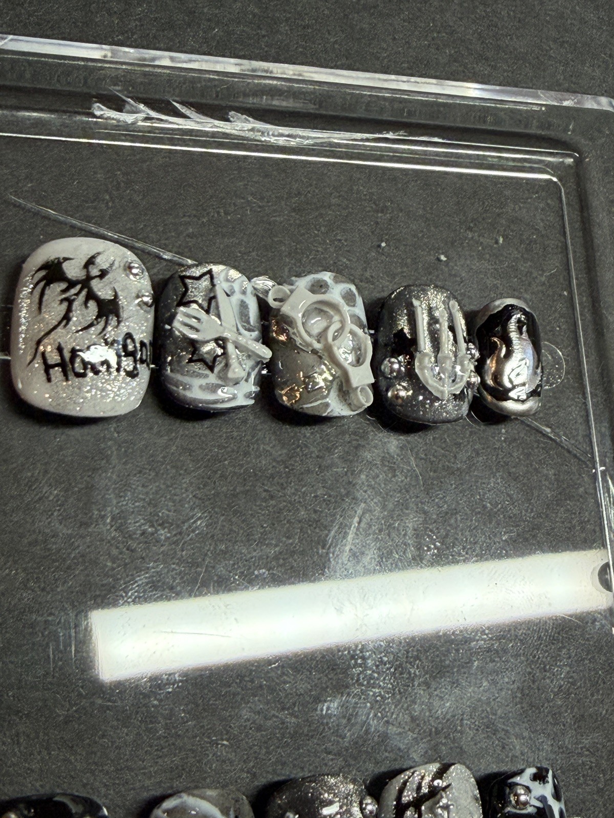 BTS hooligan Arirang World Tour Press On Nails size Small – Short Jungkook suga