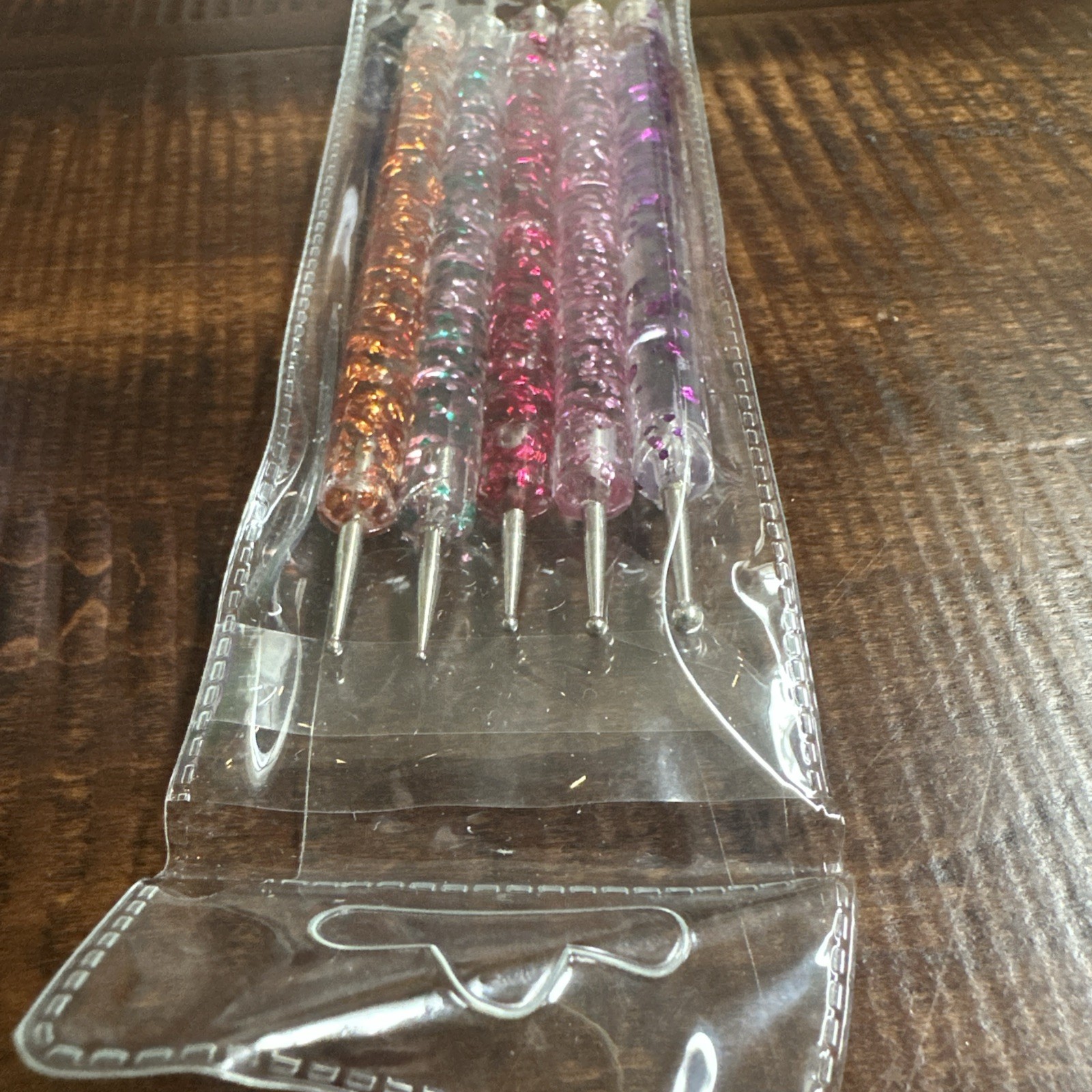 Double Ended Nail Art Pen 5 Pcs Handle Nail Design Tools Kit.