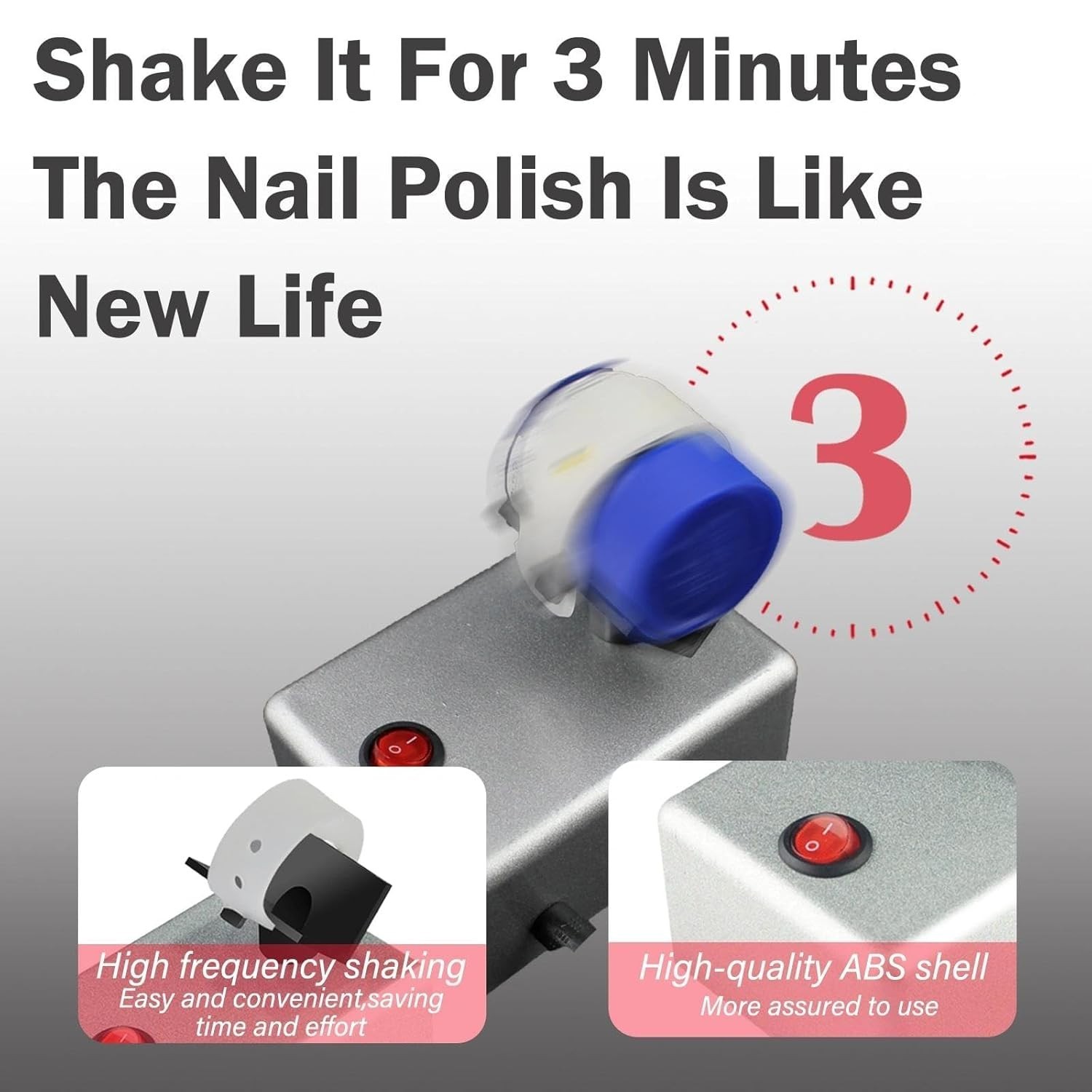 Paint Shaker Nail Lacquer MixerGlue Machine Model Paints Evenly Tools for Art…