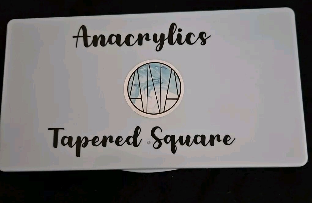 Anacrylics Color Powders Lot Of 16 Jars W/ Stiletto And Tapered Square Tips