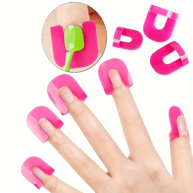Well-Crafted Reliable Easy to Use 26 Pieces Reusable Nail Art Anti-Fouling Molds
