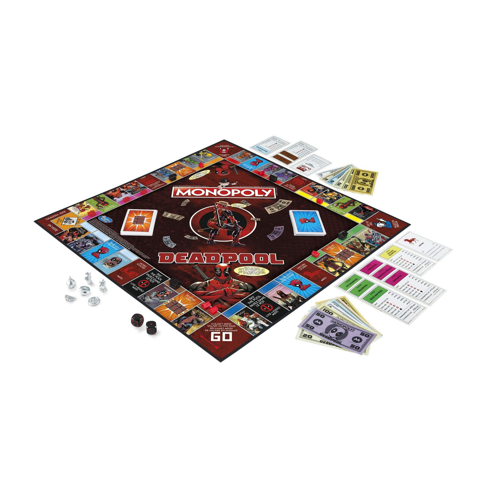 Hasbro Gaming Monopoly Game: Marvel Deadpool Edition Standard, Standard
