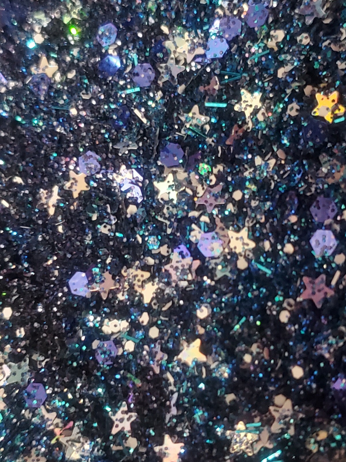 Night Sky |Blue Glitter Mix|Nail Art|Acrylics & Gels
