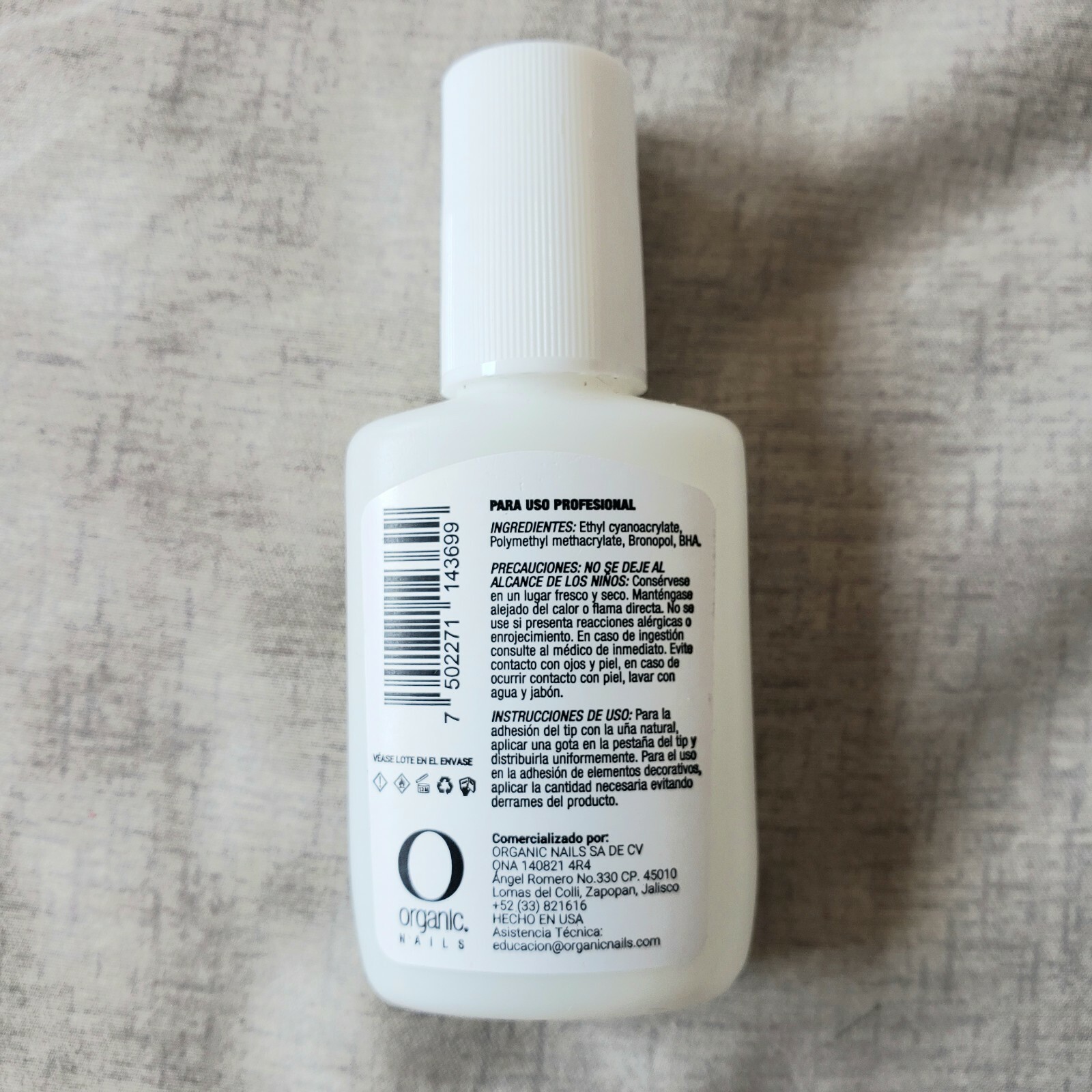 Organic Nails Resina en Brocha 1/2 oz. *Nueva Presentación