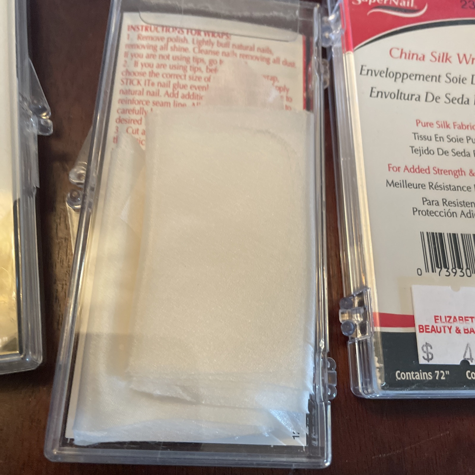 New 5 BOXES Super Nail China Silk Wrap 72 IN. FREE SHIP All In Another Box
