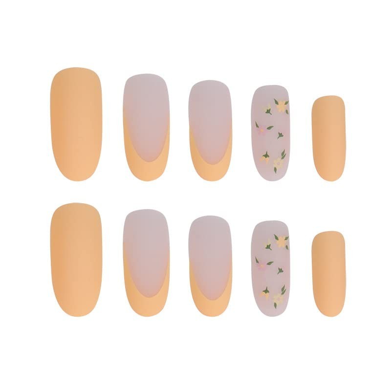 Secret Lives Acrylic Premium Reusable Artificial Fake False Press on Nails Matte