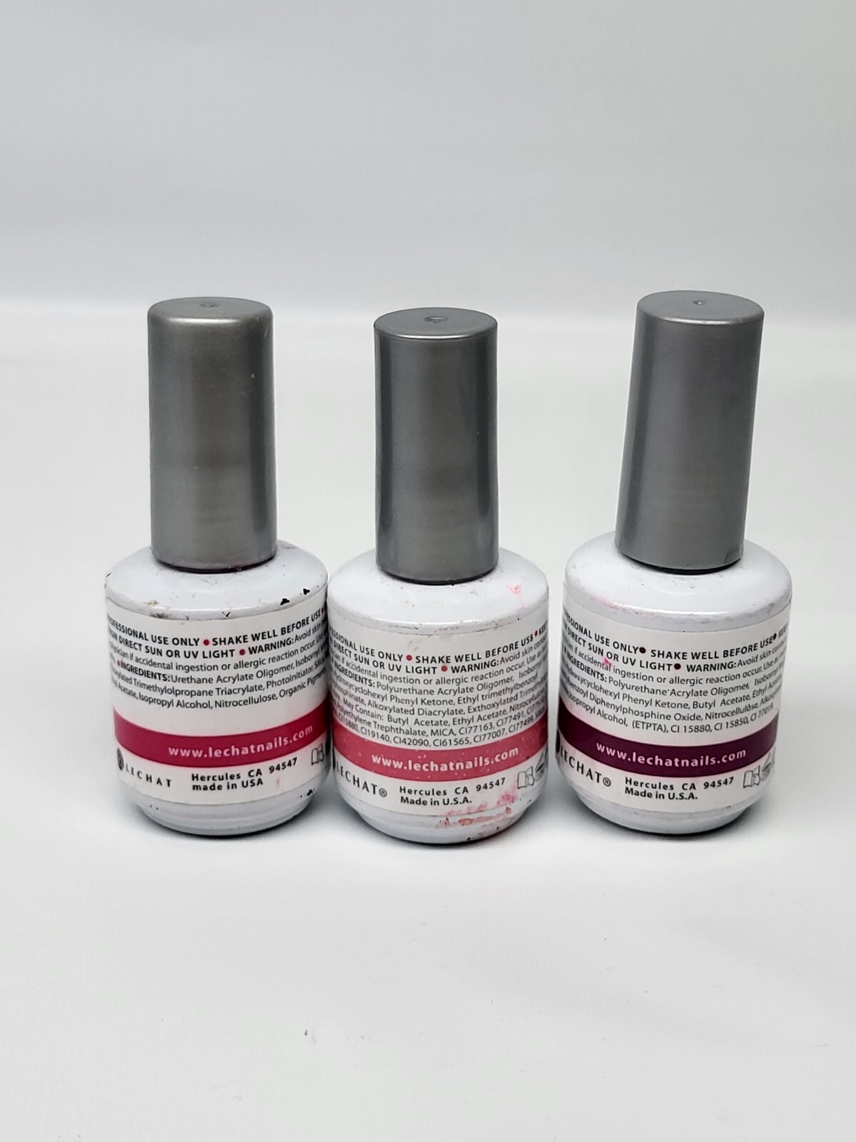 LeChat Perfect Match Color Uv Gel Polish Soak Off Pearl Rose Sangria Escort Lot