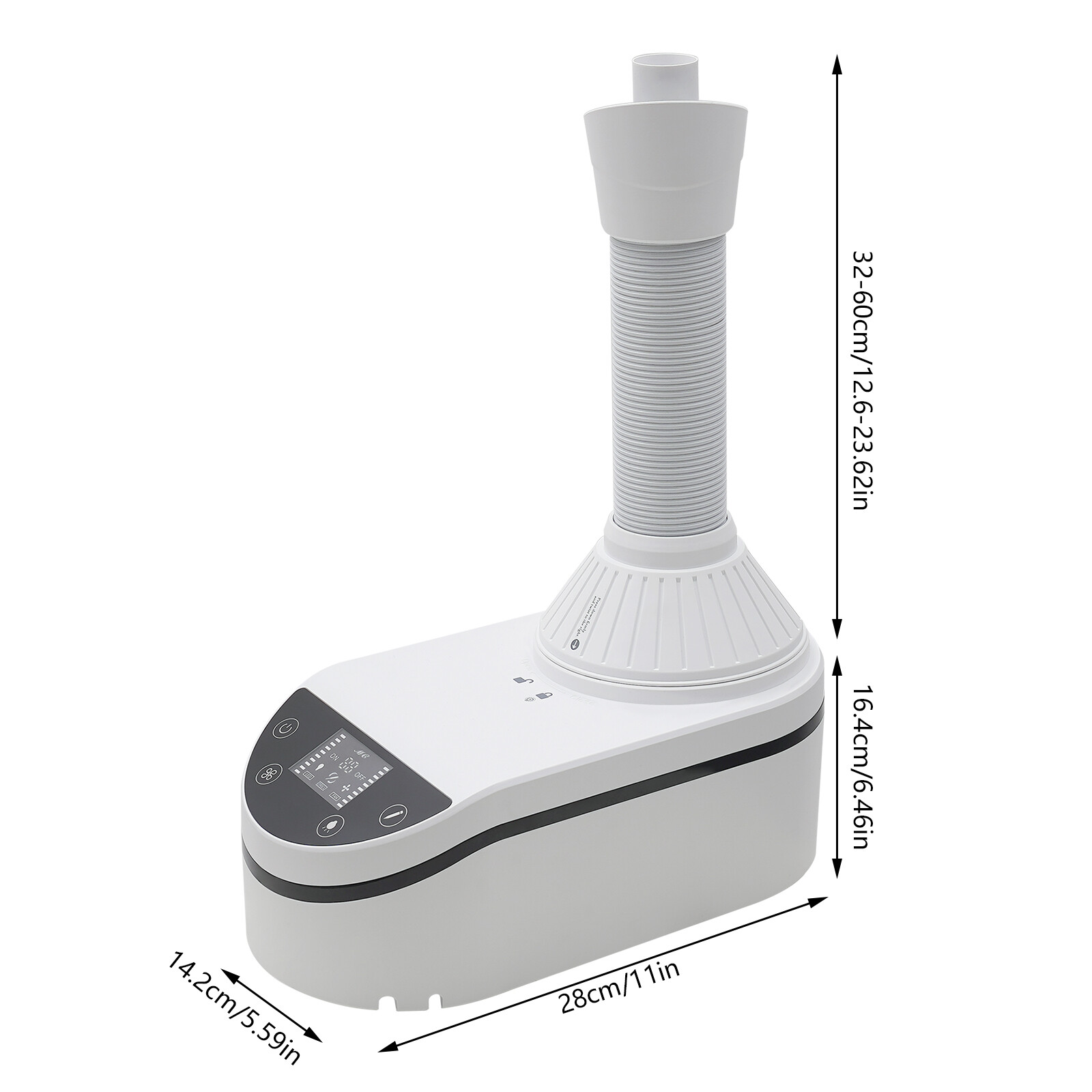 360°Tabletop Nail Dust Cleaning Machine Adjustable Speed Dust Collecting Machine
