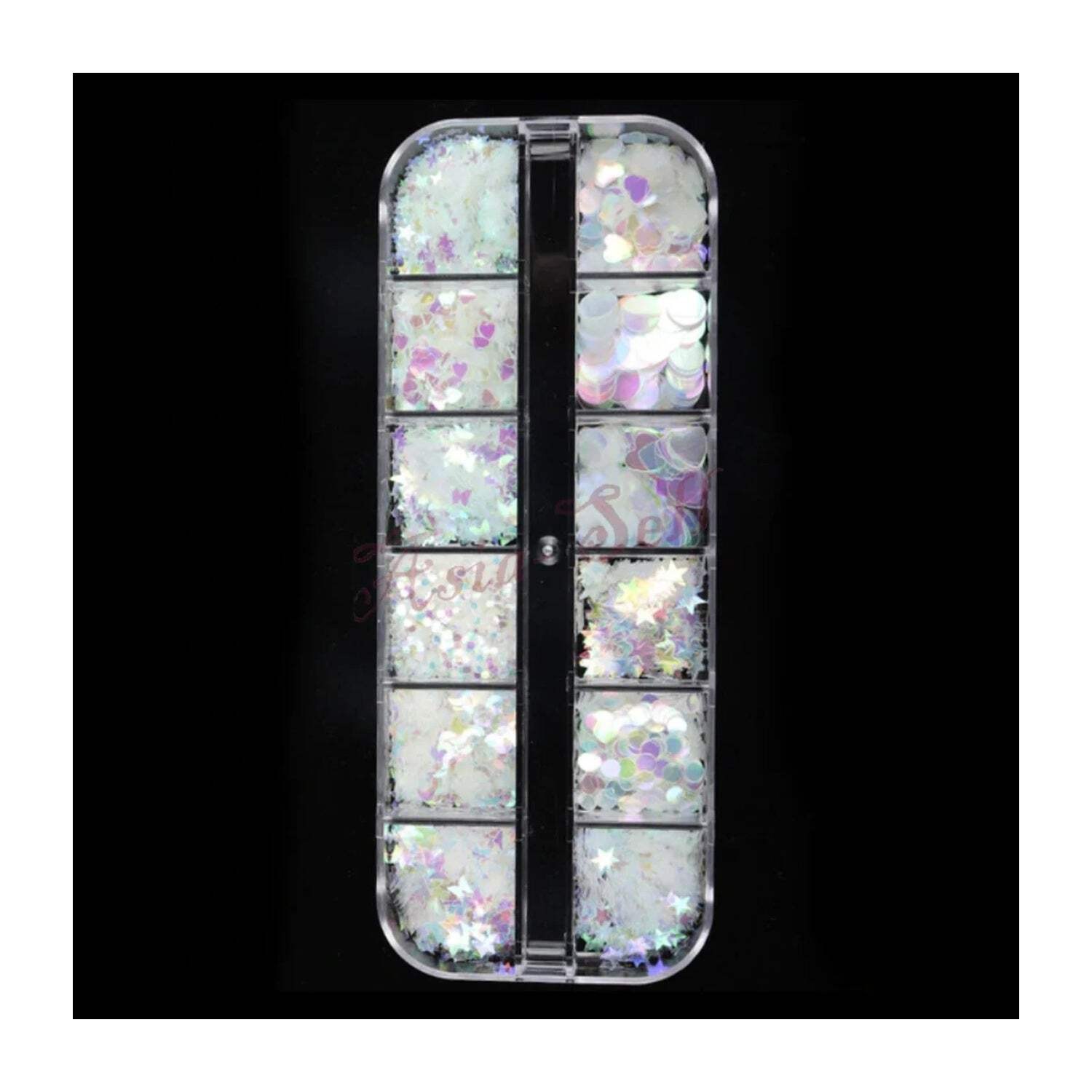 Holographic Nail Paillette Fruit Heart Butterfly Mirror Slices Nail Art Sequins