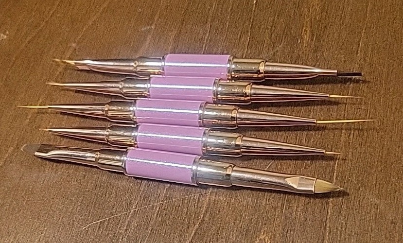 5 Piece Nail Art Brush Set
