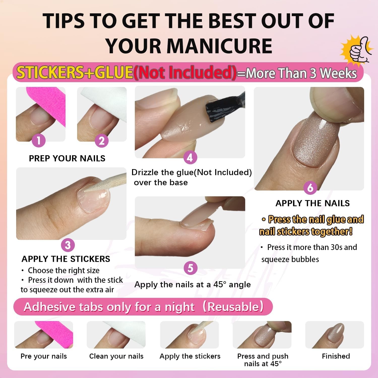 KQueenest Cat Eye Press On Nails Short – Hot 30 Pieces (Pack of 1), Pink