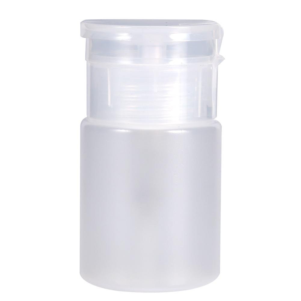60 Ml Pump Dispenser Bottle, Nail Polish Remover Cleanser White