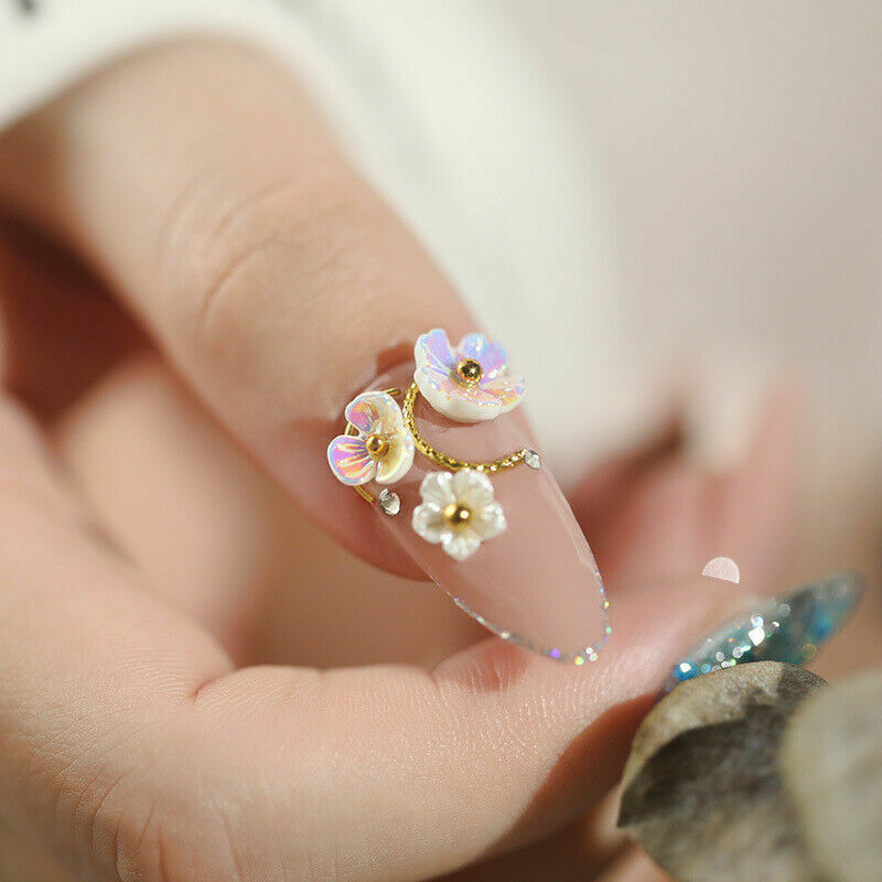Nail Art 3D Rose Flower Rhinestones Jewelry Gems Mix Nail Art Decoration Glitter