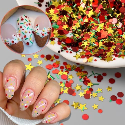 Christmas Glitter Nail Sequins Winter Nail Christmas Glitter Sequins 1876
