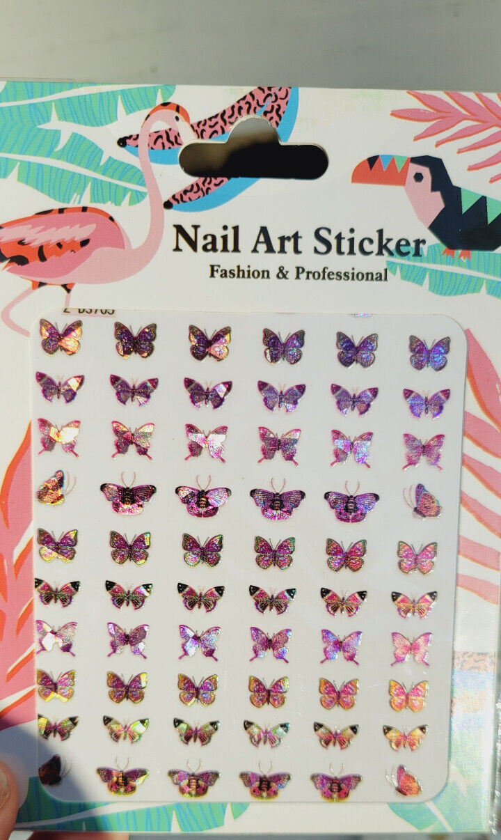 3D Butterfly Nail Stickers Art DIY Designs Decor Waterproof Decal Manicure US