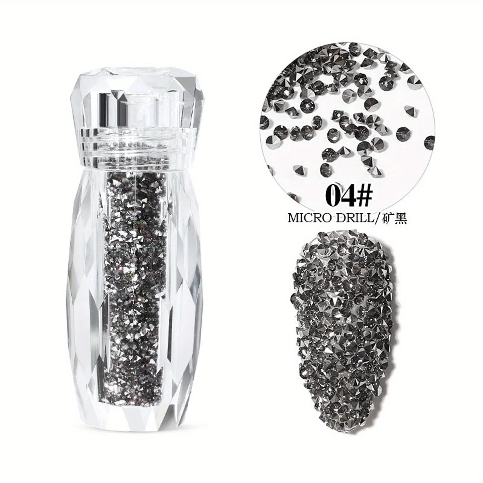 Sparkling Caviar Bead Rhinestones Set – 3D Nail Art Crystal Accessories – DIY Fa
