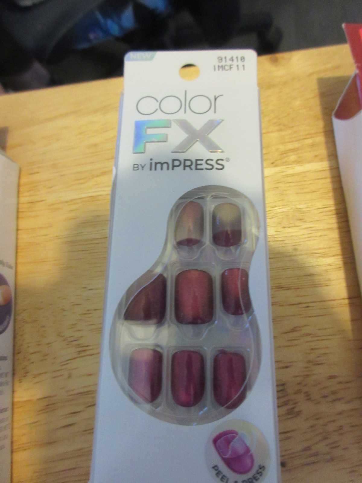 KISS No Glue Mani Press On Nails, ColorFX, ‘Levels’, Pink, Short Size