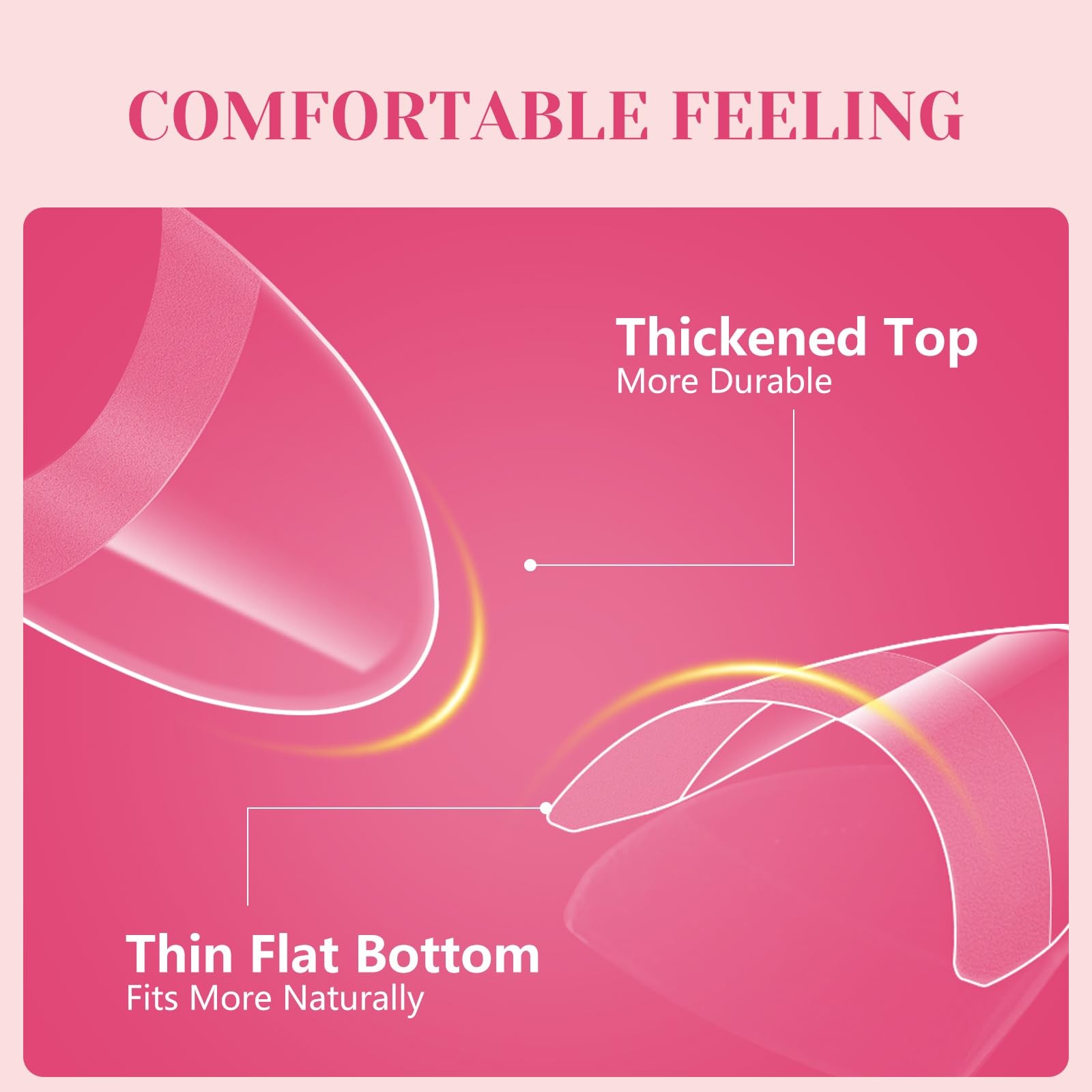 Short Almond Nail Tips Half Cover, 600PCS Extra Short Almond Soft Nail Tips