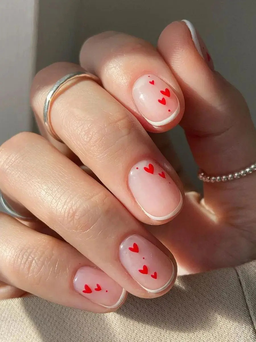 Sweet Love Square Matte Glossy Press On Nails For Women