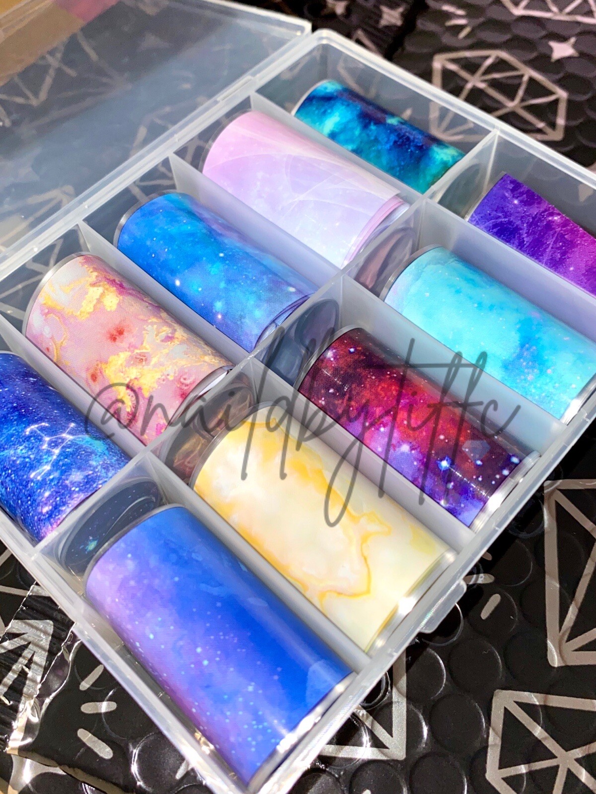 Galaxy/Marble Nail Foils 10 Different Styles