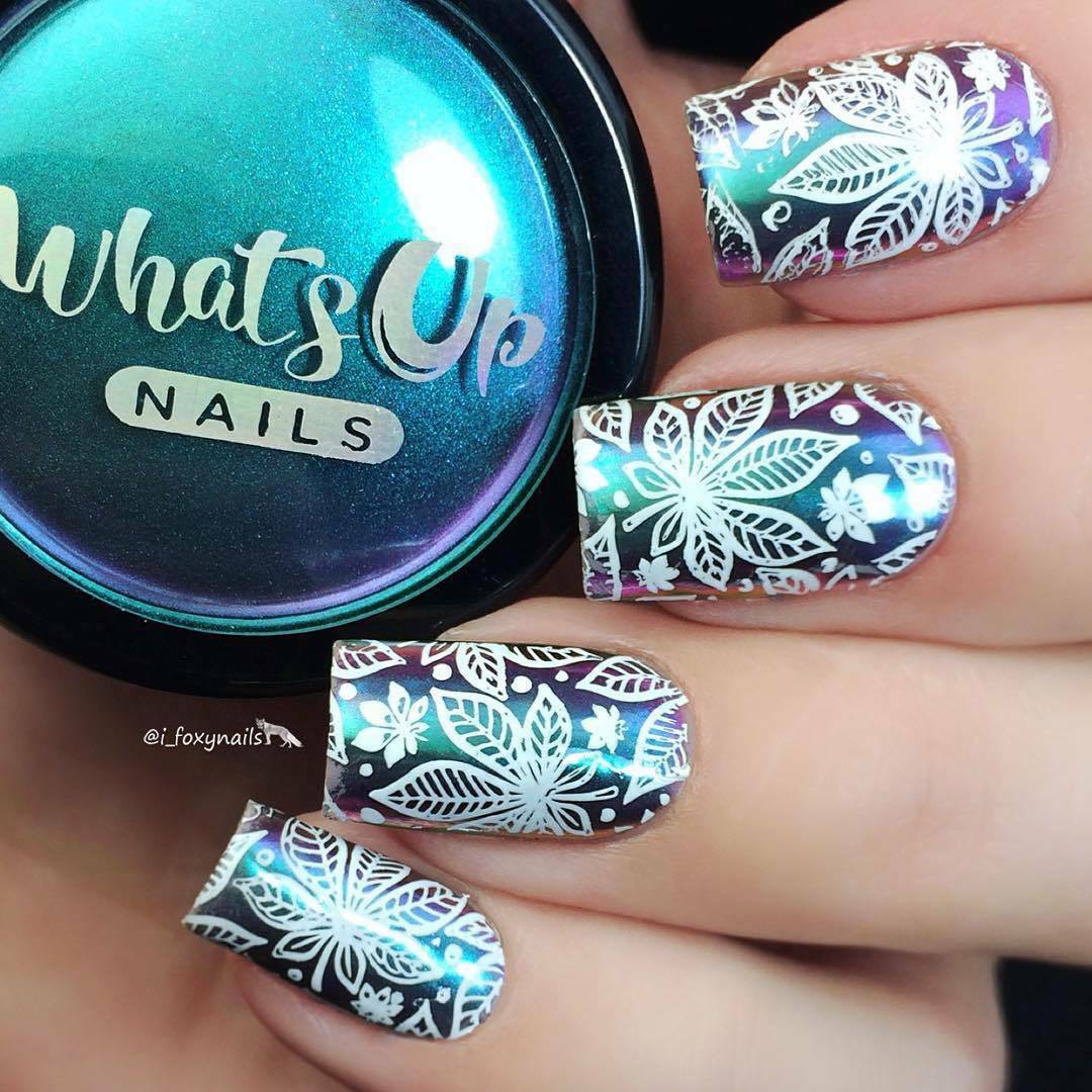 B021 Autumn Tales Stamping Plate For Stamped Nail Art Design