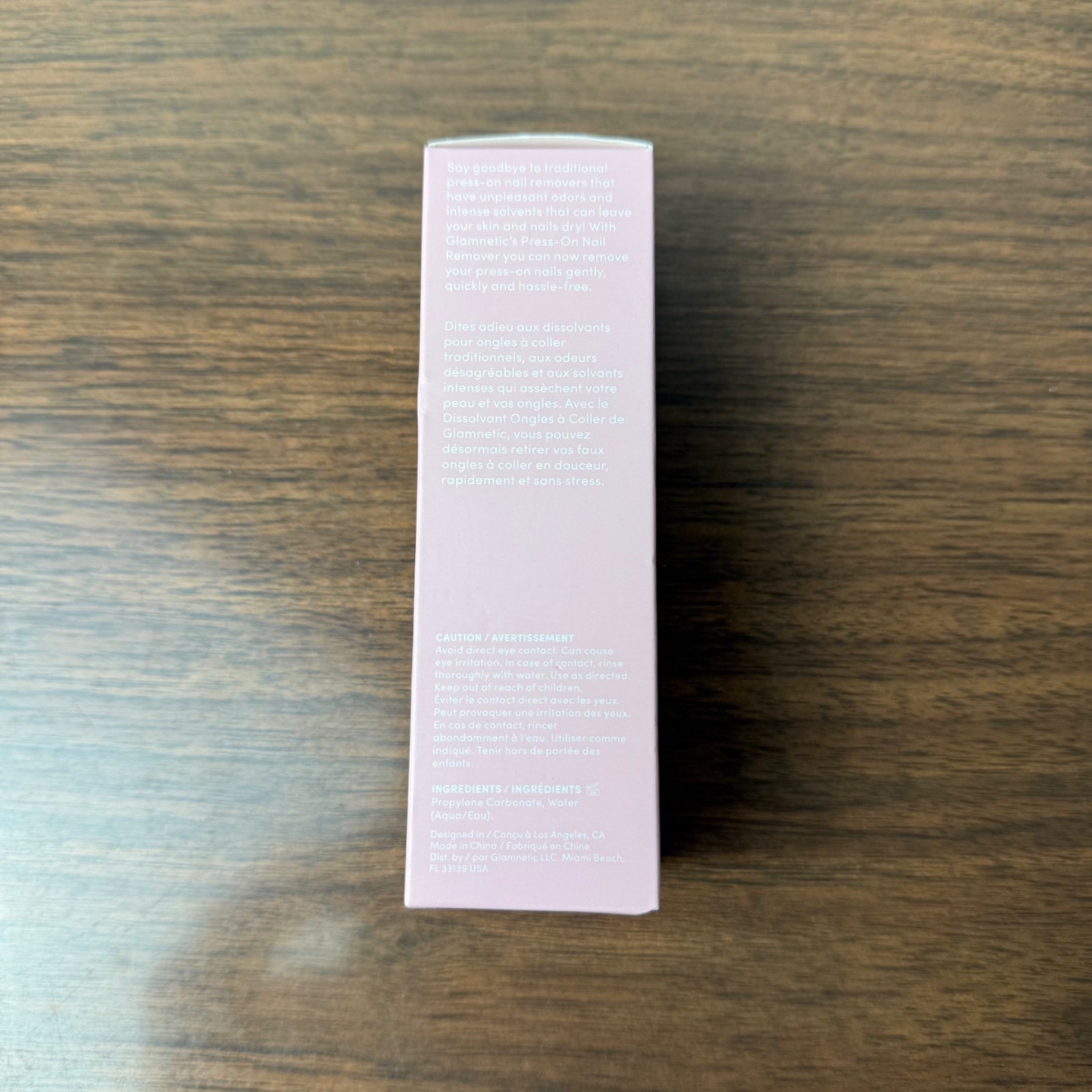 Glamnetic Press On Nail Remover NEW SEALED Odorless Acetone Free Gentle Vegan