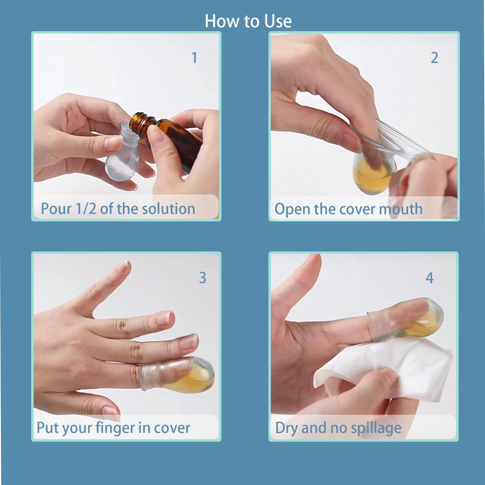 Waterproof Toe Cover & Finger Protectors for Shower and Nail Care | Comfortab…
