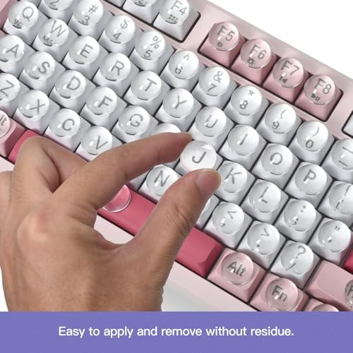 Glass Keyboard Cover Stickers for Long Nails – Ultra Clear Raised 110PCS