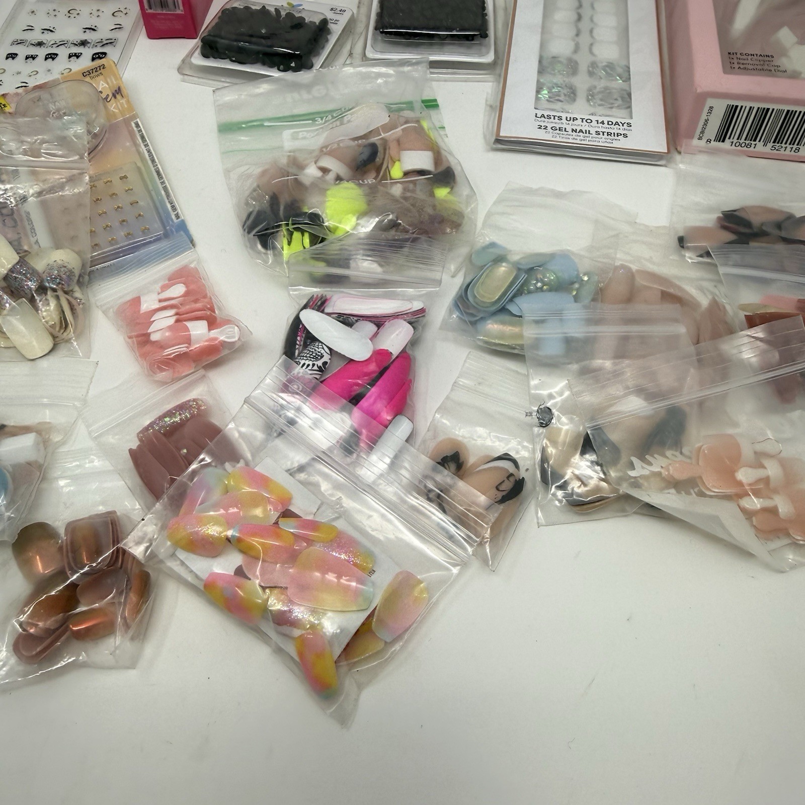 MIXED LOT OF NAIL ART ACCENTS STRIPS STICKERS