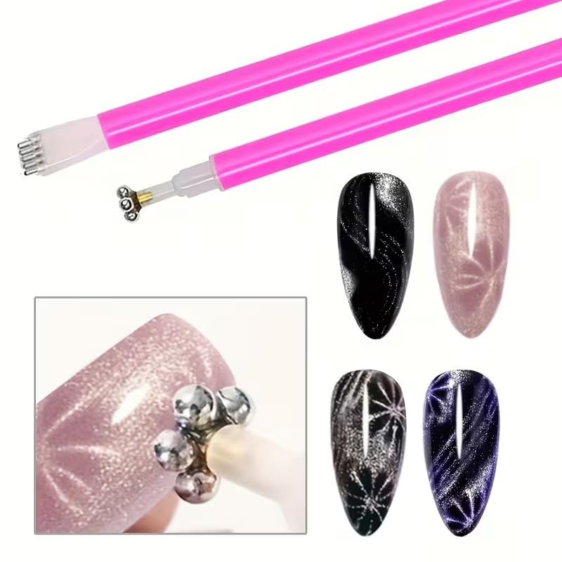13PCS Cat Eye Magnet Set, Heart Magnet for Cat Eye Gel Polish, 3d French 13Pcs
