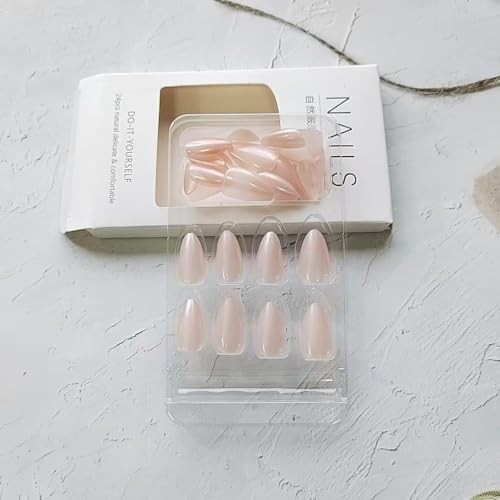 30 Pcs Spring Press on Nails Extra Short Almond – LINMEIZAI Extra Short-A14