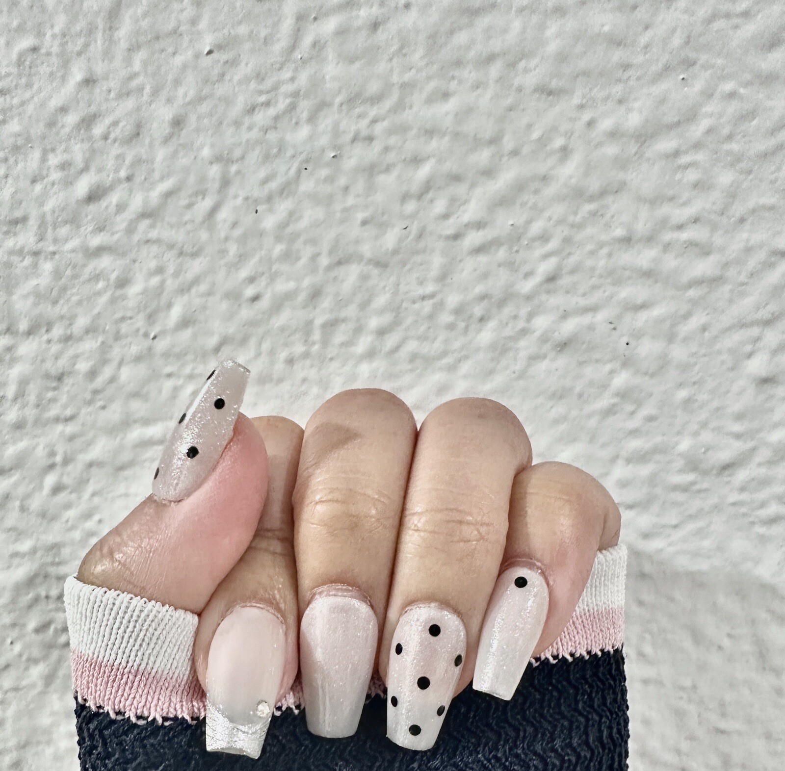 press on nails handmade Sweetie Girl Medium Coffin XS S M L
