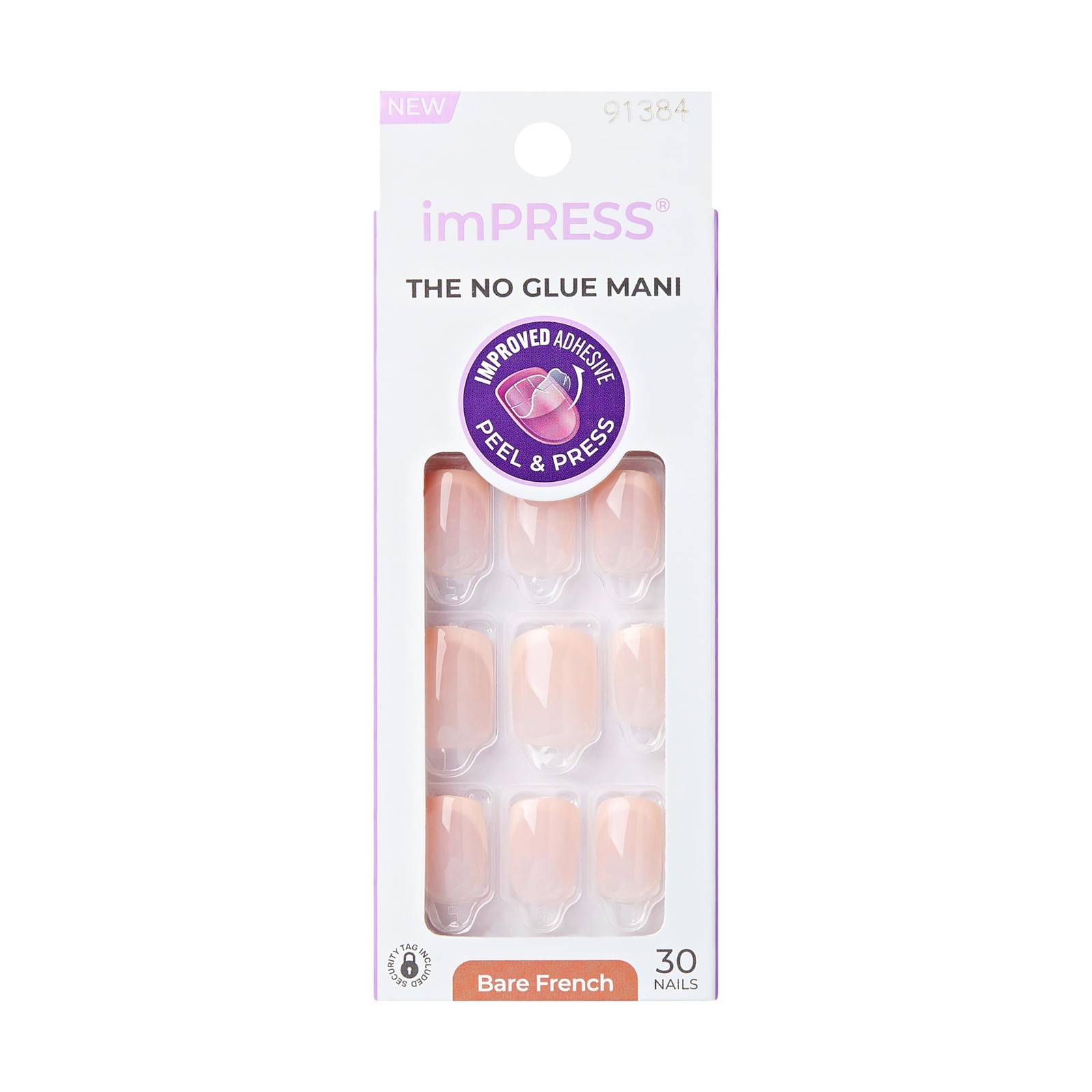 Kiss Impress No Glue Mani Press On Nails, 33 Count (Pack of 1), Genuine