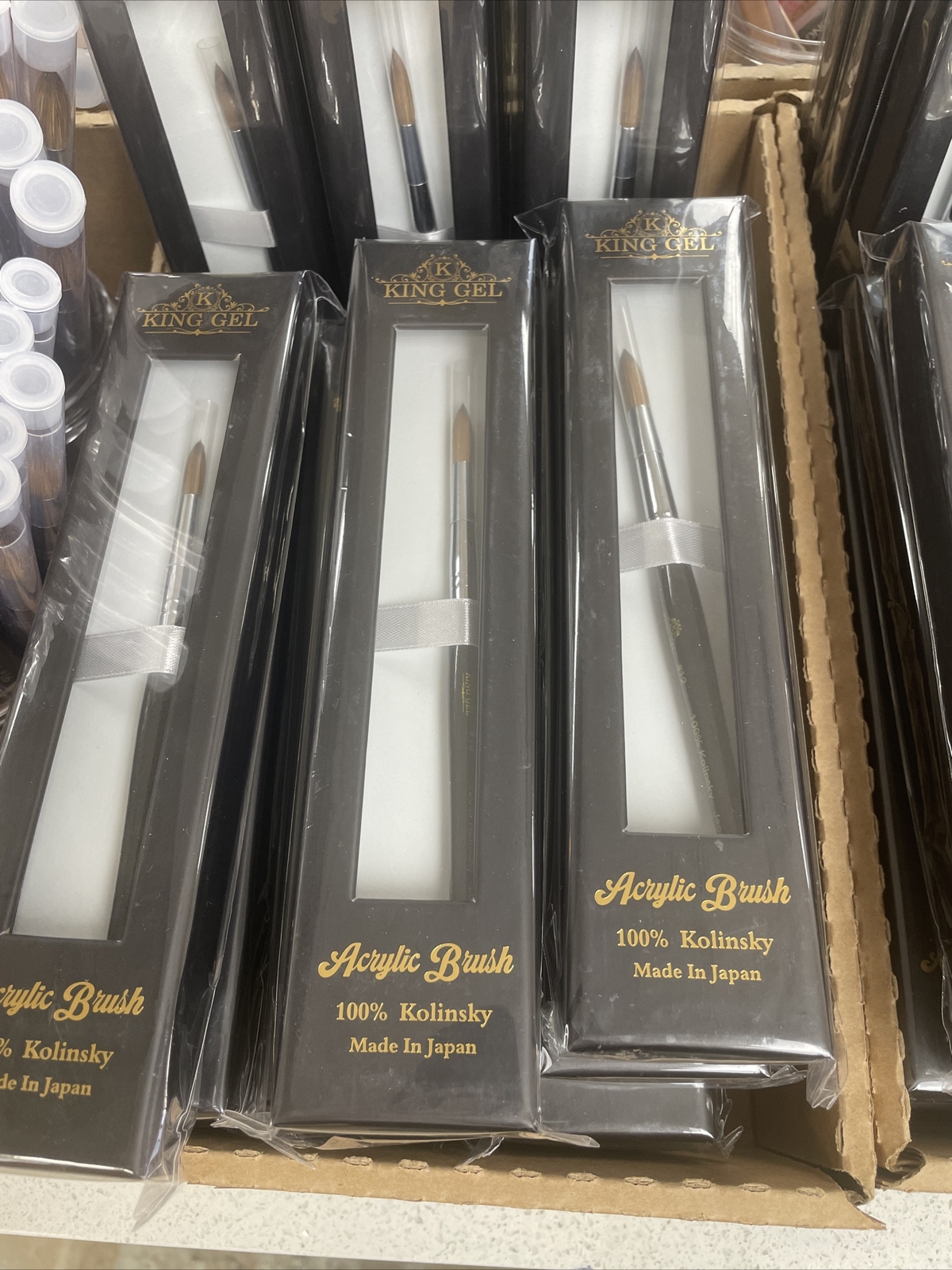 100% Kolinsky Acrylic Brush (Made In japan) Size #14