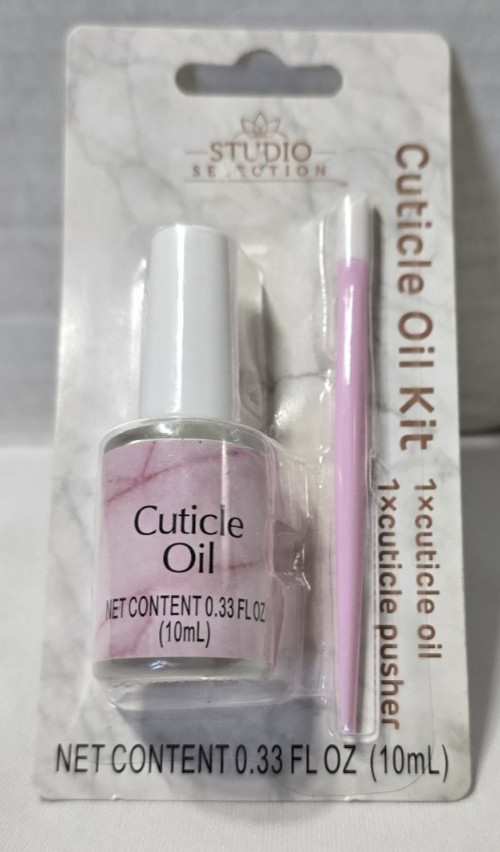 Studio Selection Nail LOT- 10 Pink Gel Polish Soak Off Clips + Cuticle Oil Kit