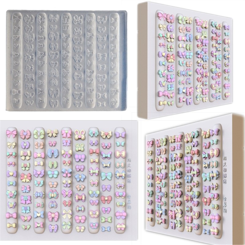 Lovely Bowknot Nail Art Mould Portable Accessory for Jewelry and Craft Supplies